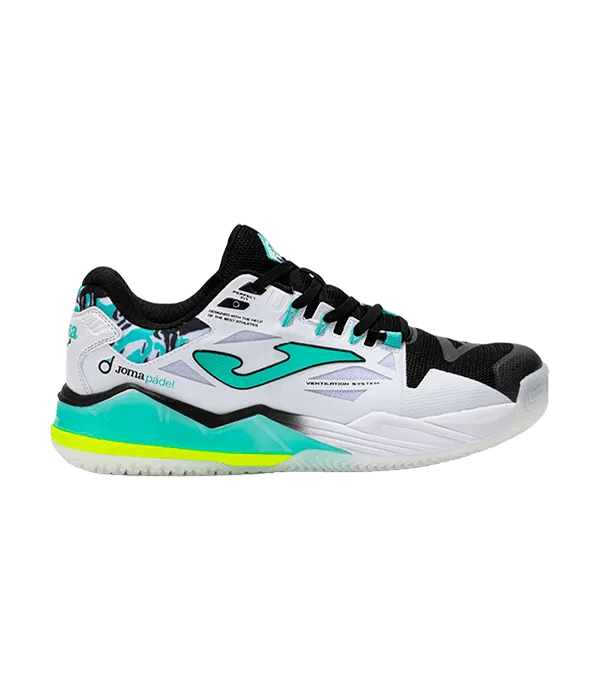 Padel Shoes Joma Spin Men 2542 White Turquoise 2025 - Kings Dr