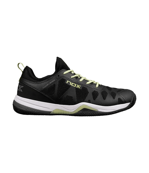 Padel Shoes NOX NERBO Black/Soft Lime - Kings Dr