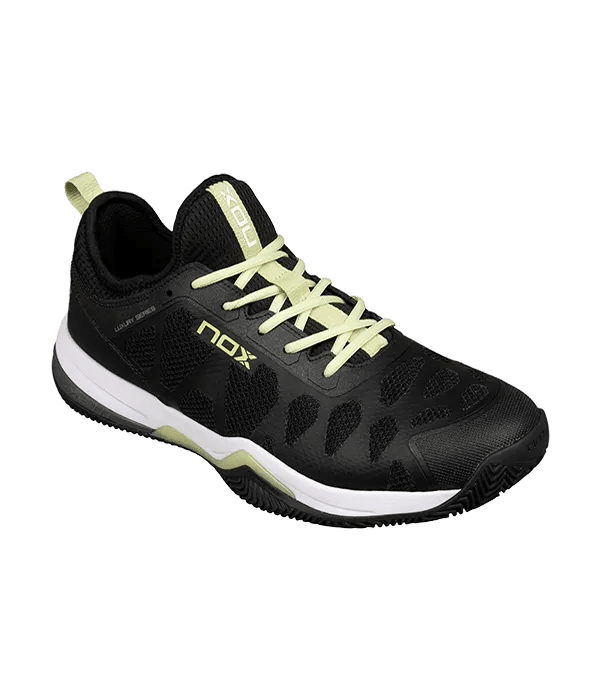Padel Shoes NOX NERBO Black/Soft Lime - Kings Dr