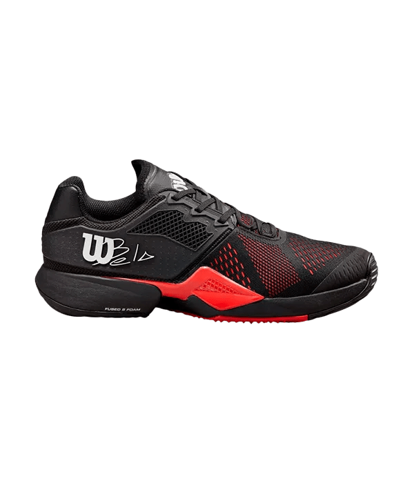 Padel Shoes Wilson Bela Tour Black/Infrared/Black - Kings Dr