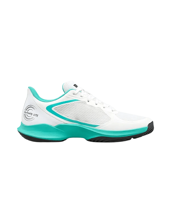 Padel Shoes Wilson Hurakn Lite White/Turquoise/Black Mujer 2025 - Kings Dr