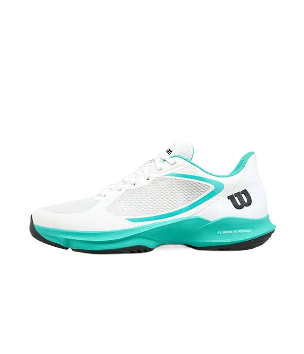 Padel Shoes Wilson Hurakn Lite White/Turquoise/Black Mujer 2025 - Kings Dr