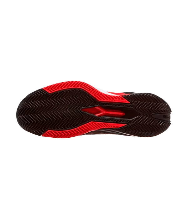 Padel Shoes Wilson Rush Pro 4.5 Clay Black/Infrared/White 2025 - Kings Dr