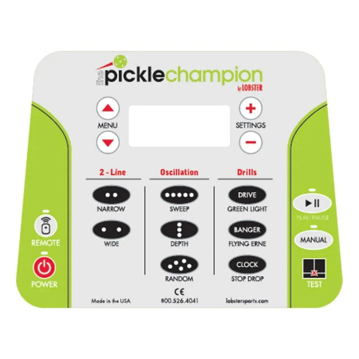 Pickle Champion with 20-Function Remote Control Pickleball Machine - Kings Dr