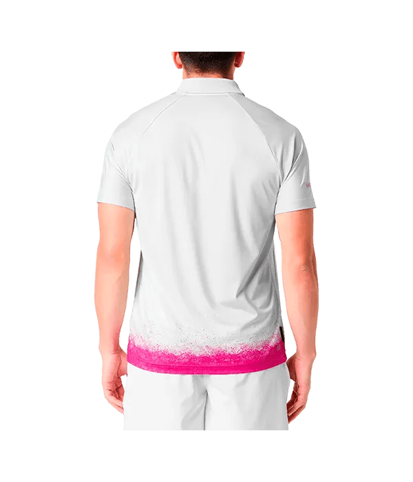 Polo Lacoste Roland Garros Blanco/Rosa 2025 - Kings Dr