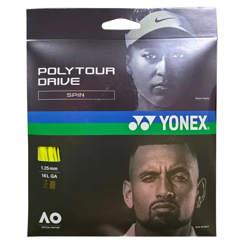 POLYTOUR DRIVE 125 Tennis String Flash Yellow - Kings Dr