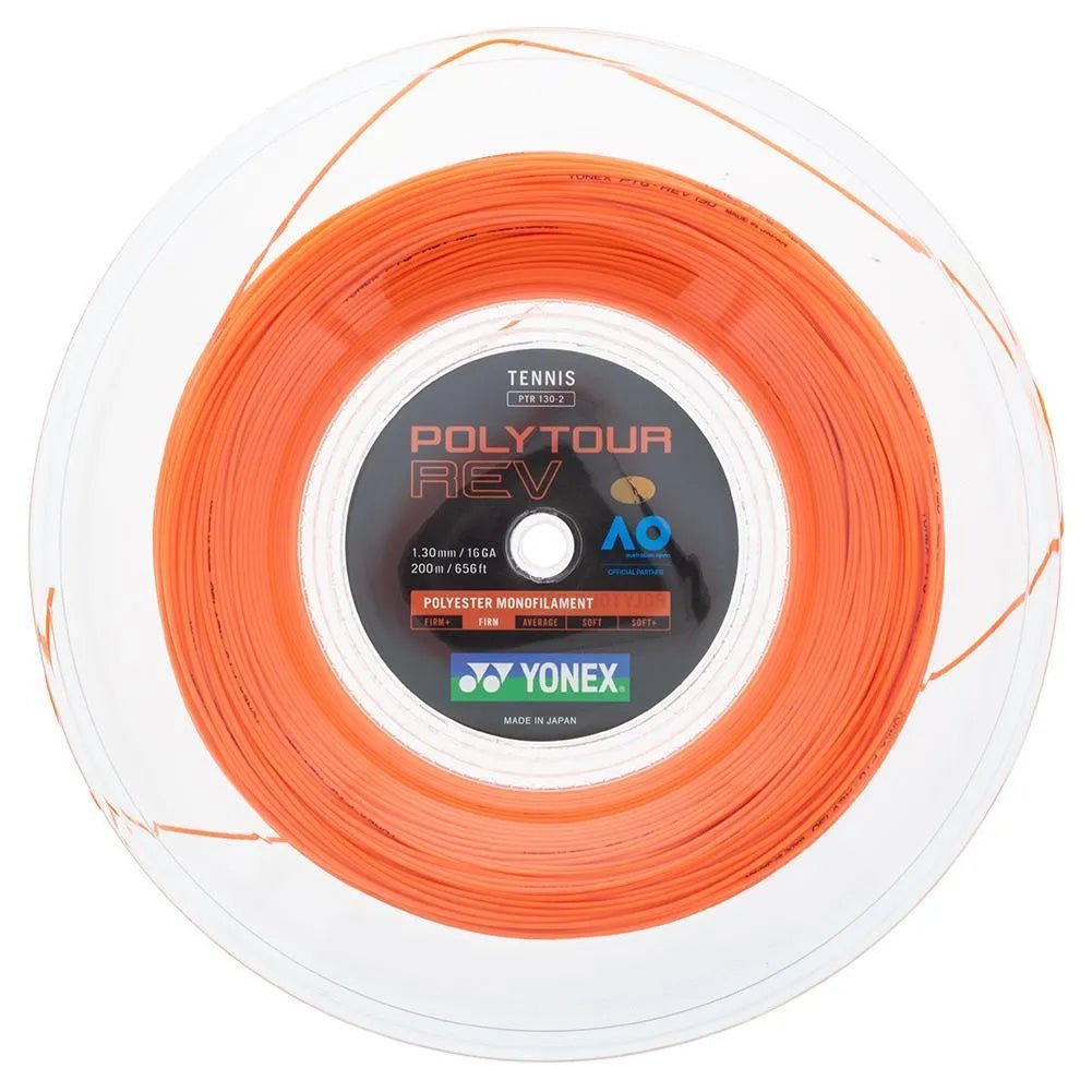 POLYTOUR REV Tennis String Reel Bright Orange - Kings Dr