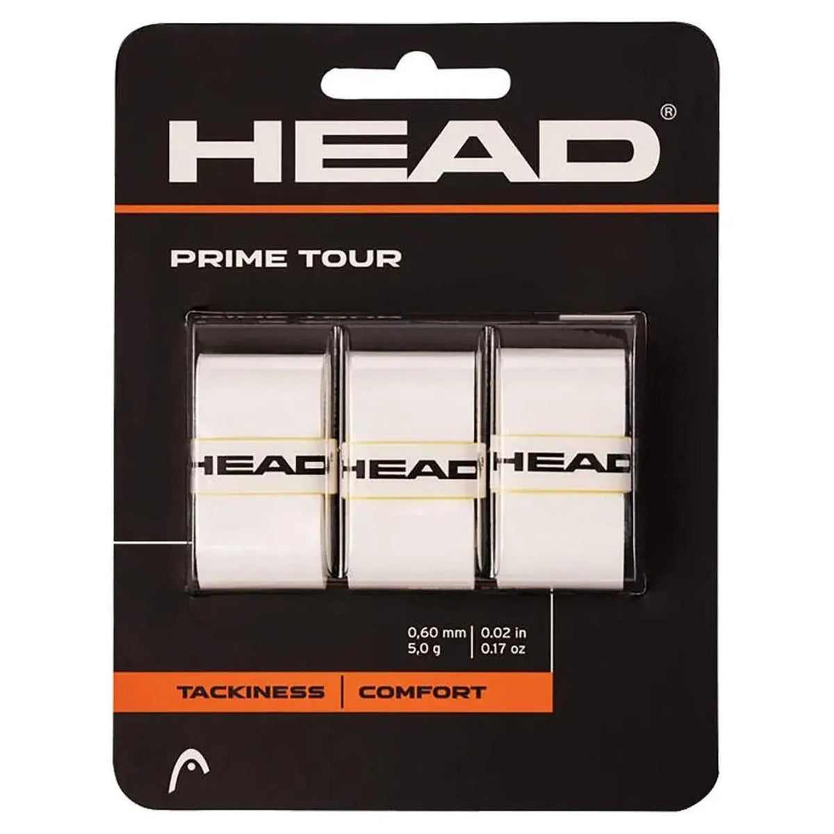 Prime Tour Tennis Overgrip 3-Pack White - Kings Dr