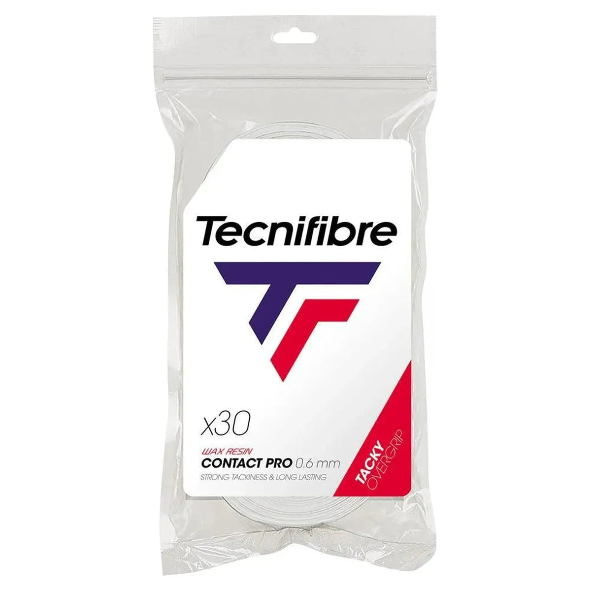 Pro Contact Tennis Overgrip White 30 Pack - Kings Dr