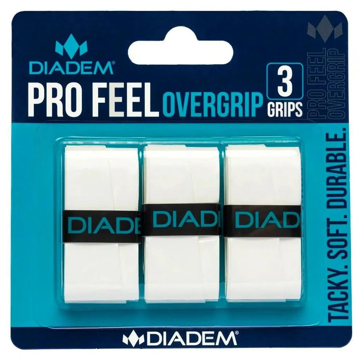 Pro Feel Tennis Overgrip 3 Pack White - Kings Dr