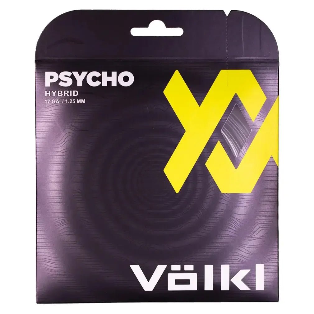 Psycho Hybrid 17G Tennis String Black and Silver - Kings Dr