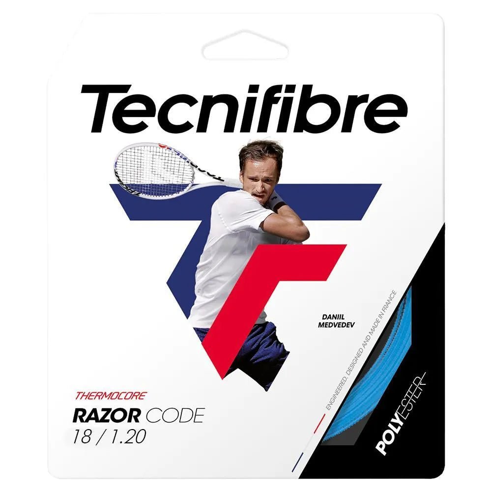 Razor Code 1.20MM/18G Tennis String Blue - Kings Dr