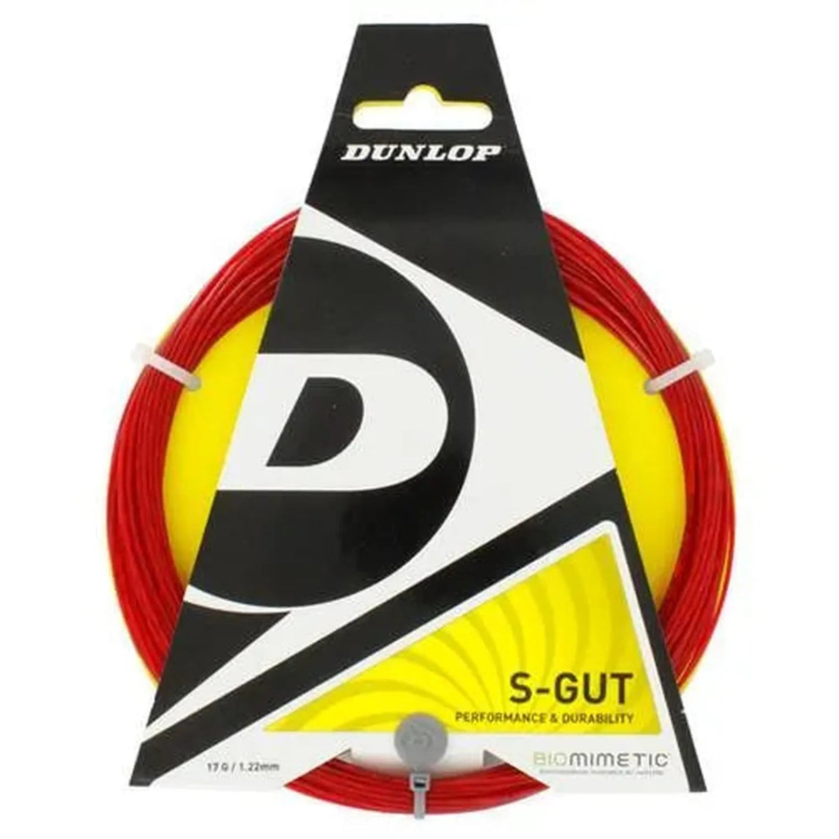 Red - S-Gut 17G Red Tennis String - Kings Dr