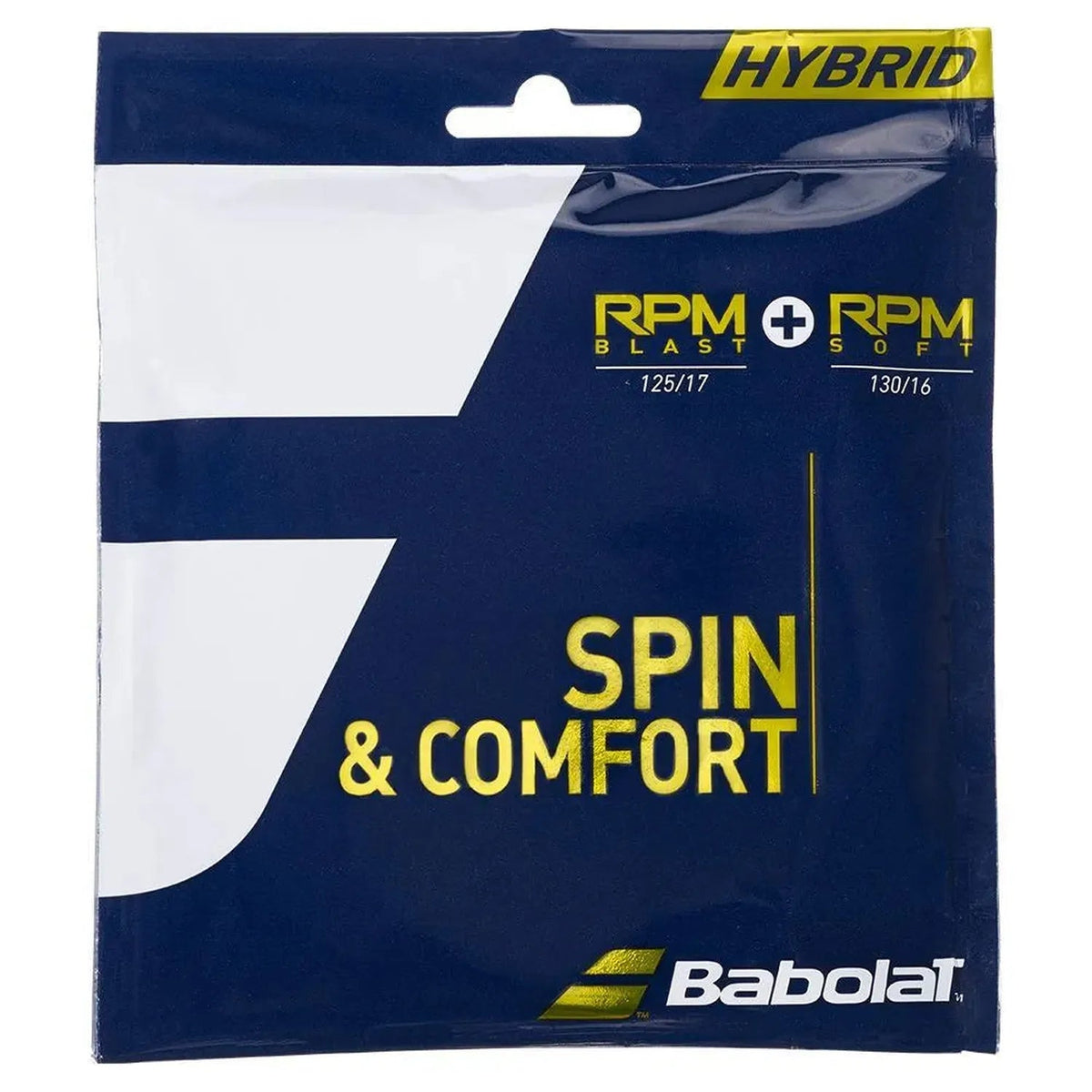 RPM Blast 17 + RPM Soft 16 Hybrid Tennis String - Kings Dr