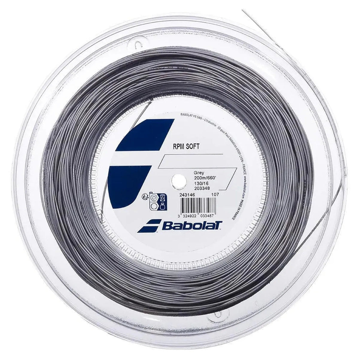 RPM Soft Tennis String Reel Grey - Kings Dr