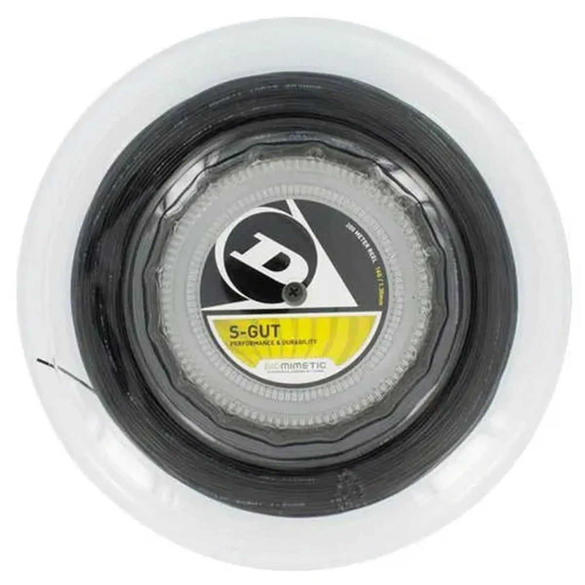 S-Gut 16G Black Reel Tennis String - Kings Dr