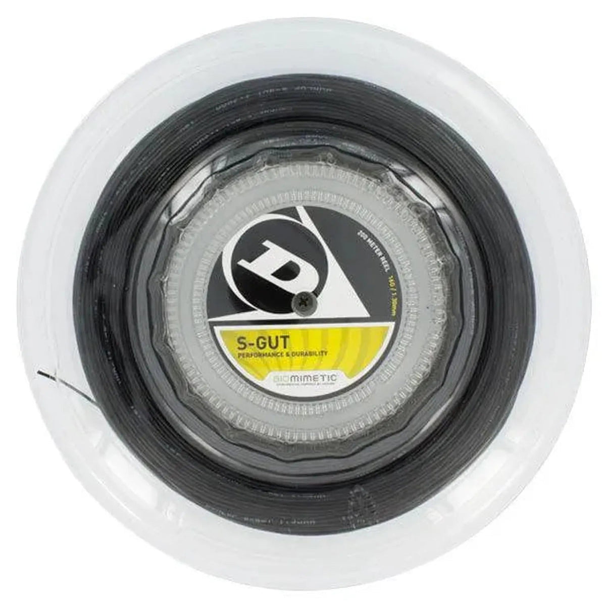 S-Gut 16G Black Reel Tennis String - Kings Dr