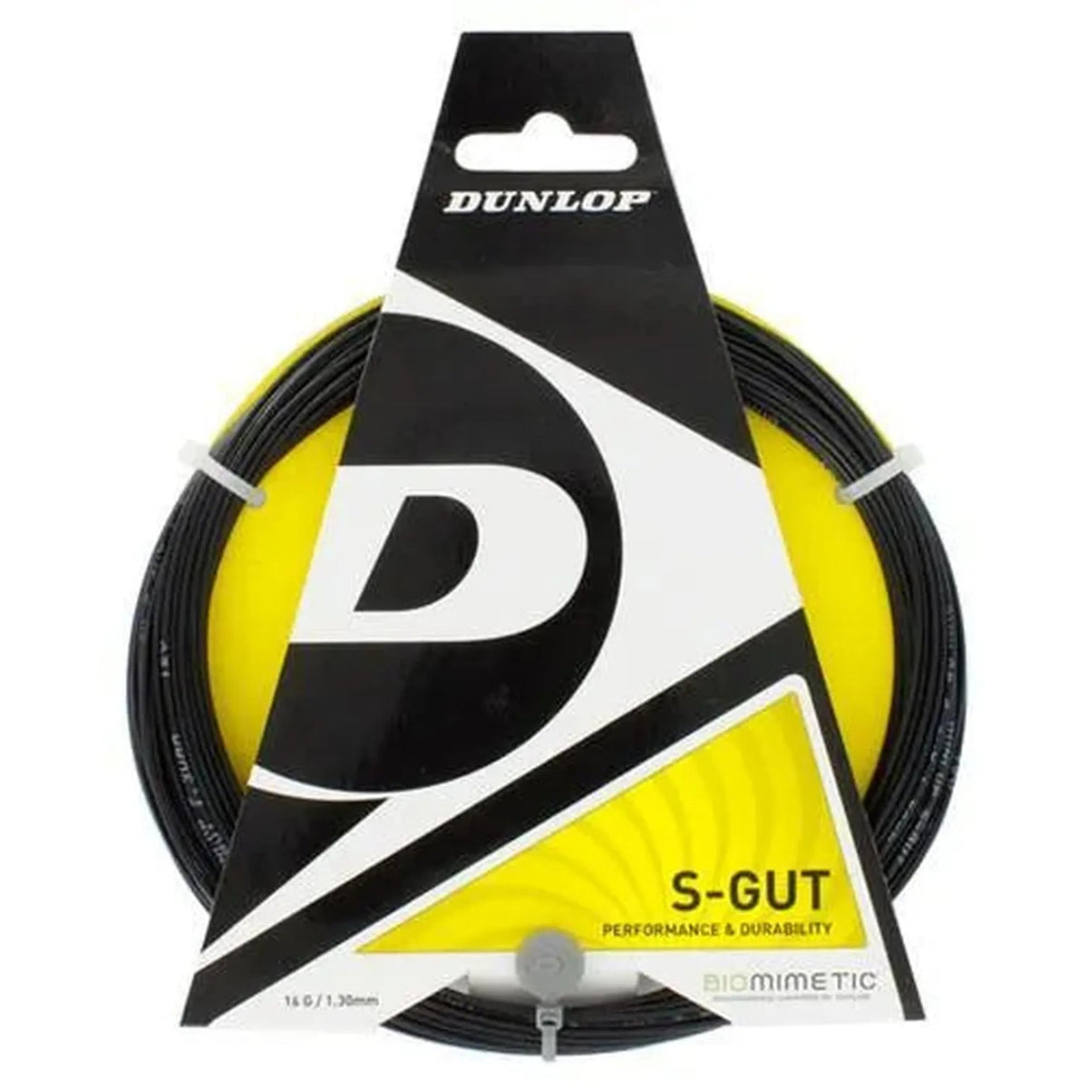 S-Gut 16G Black Tennis String - Kings Dr