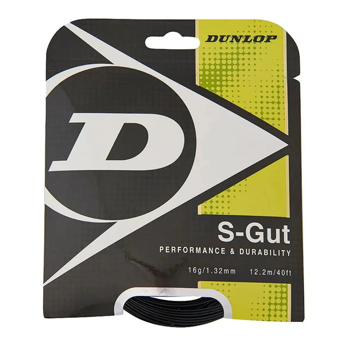 S-Gut 16G Black Tennis String - Kings Dr