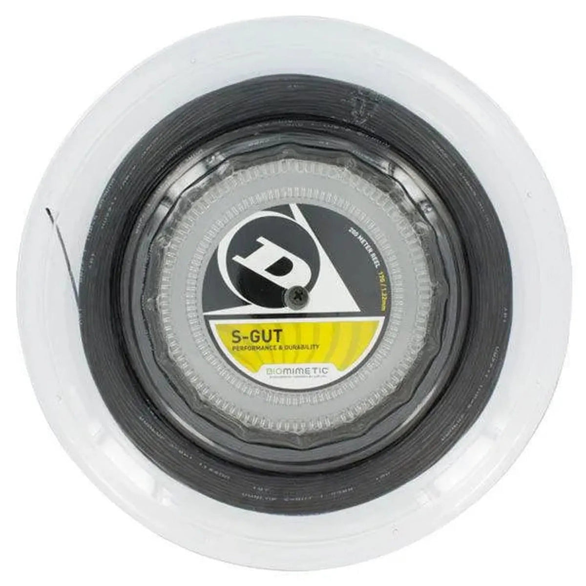 S-Gut 17G Black Reel Tennis String - Kings Dr