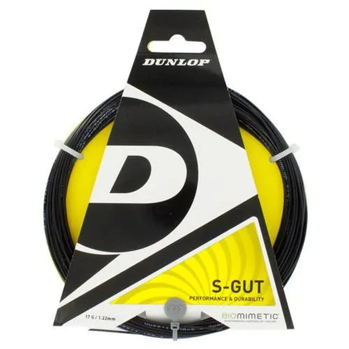 S-Gut 17G Black Tennis String - Kings Dr