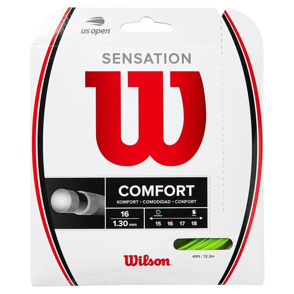 Sensation 16g Neon Green Tennis String - Kings Dr