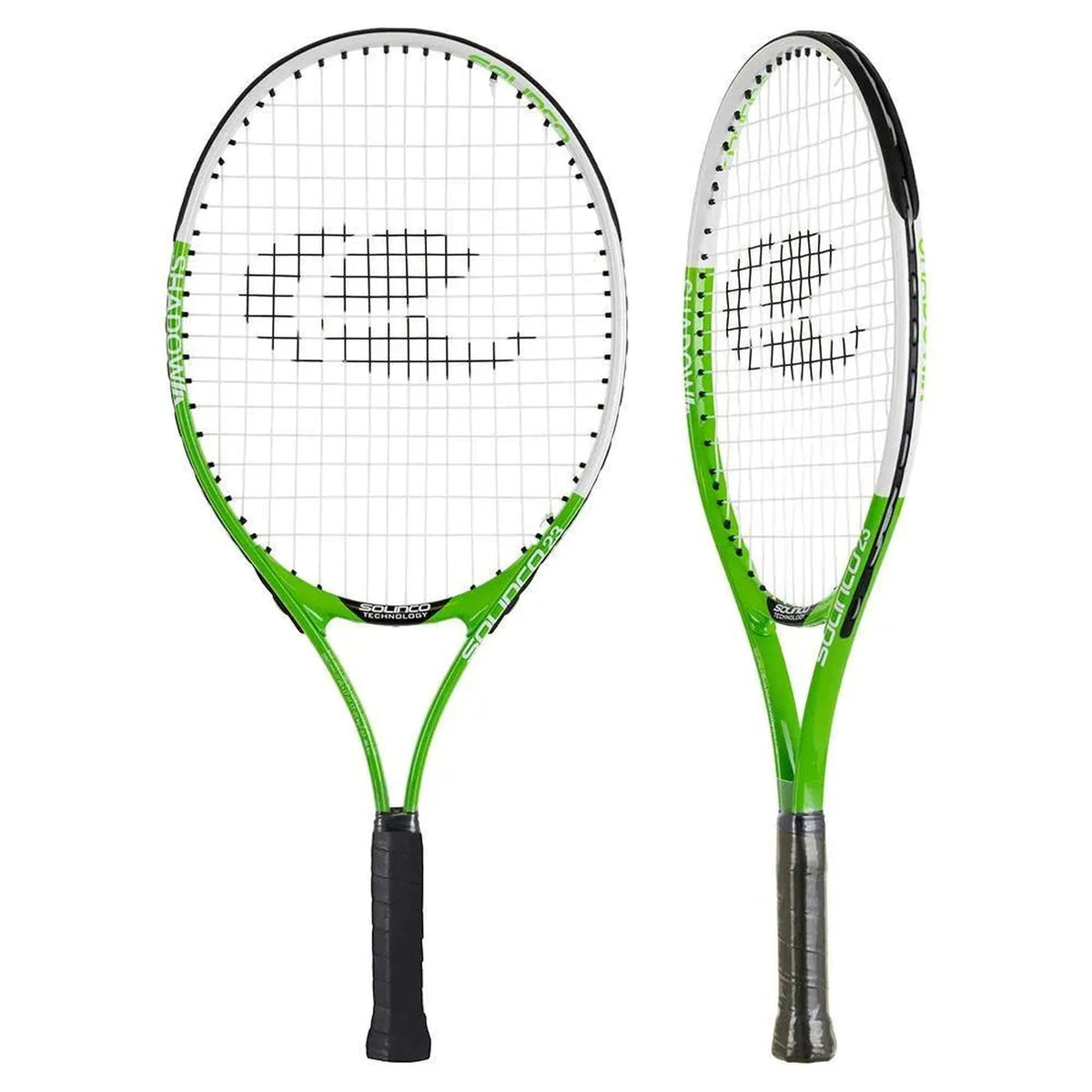 SHADOW 23 Inch Aluminum Junior Racquet White and Green - Kings Dr