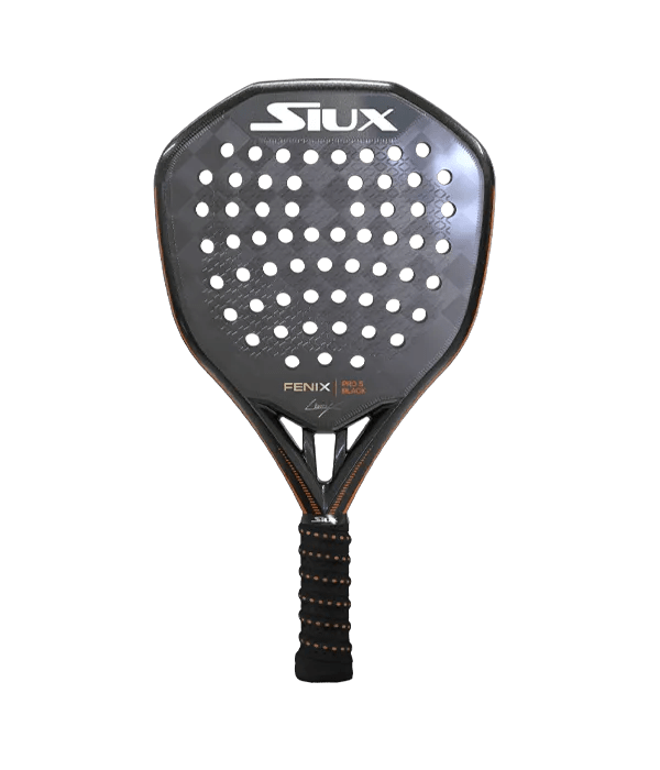 Siux Fenix Pro 5 Black 2025 Leo Augsburger Padel Racket - Kings Dr