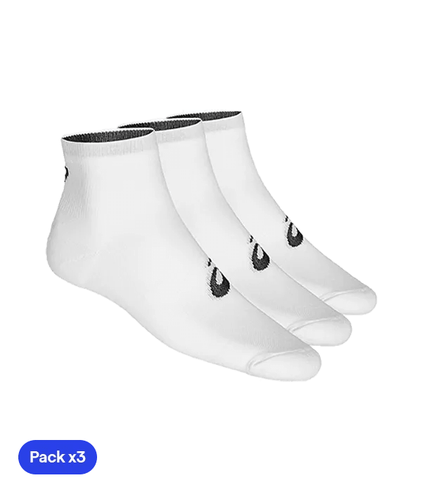 Socks Asics Quarter White (Pack x3) - Kings Dr