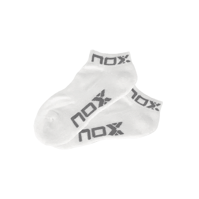 Socks NOX Pinkies Blanco/Gris Mujer - Kings Dr