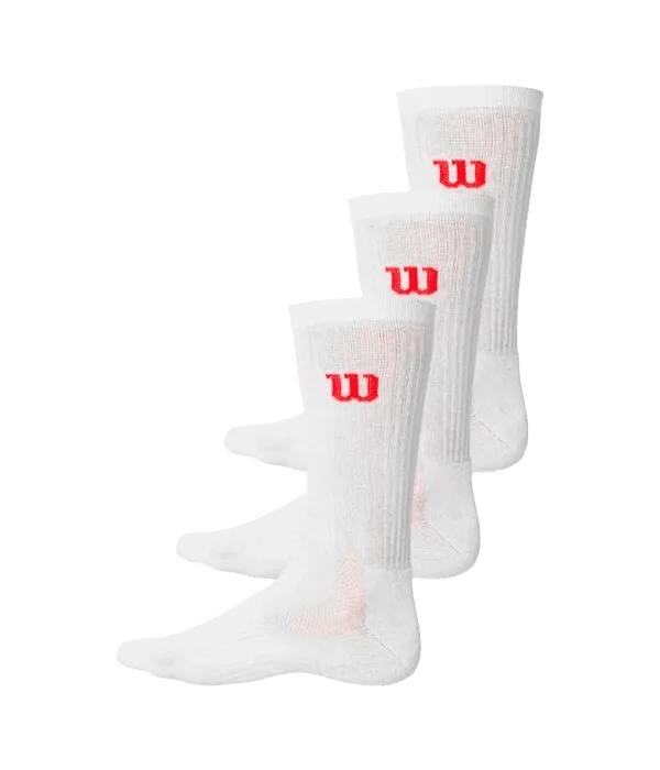 Socks Wilson Crew Socks (x3) Blancos - Kings Dr