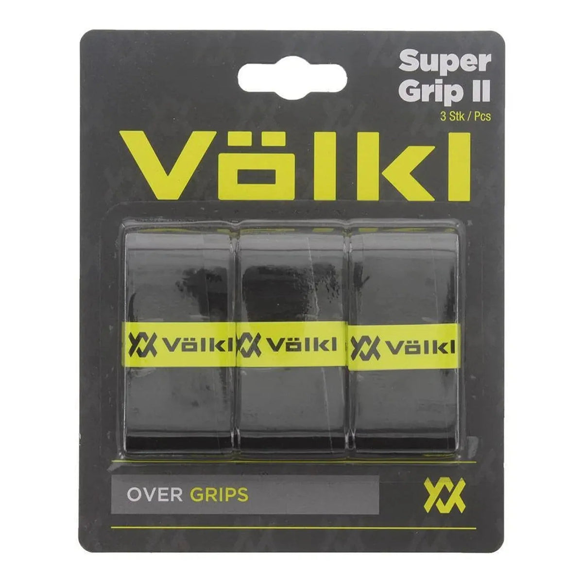 Super Grip II 3 Pack Tennis Overgrip Black - Kings Dr