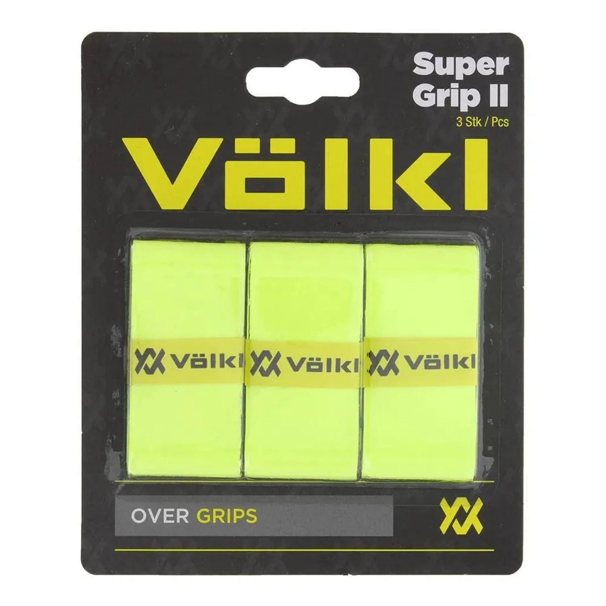 Super Grip II 3 Pack Tennis Overgrip Neon Yellow - Kings Dr