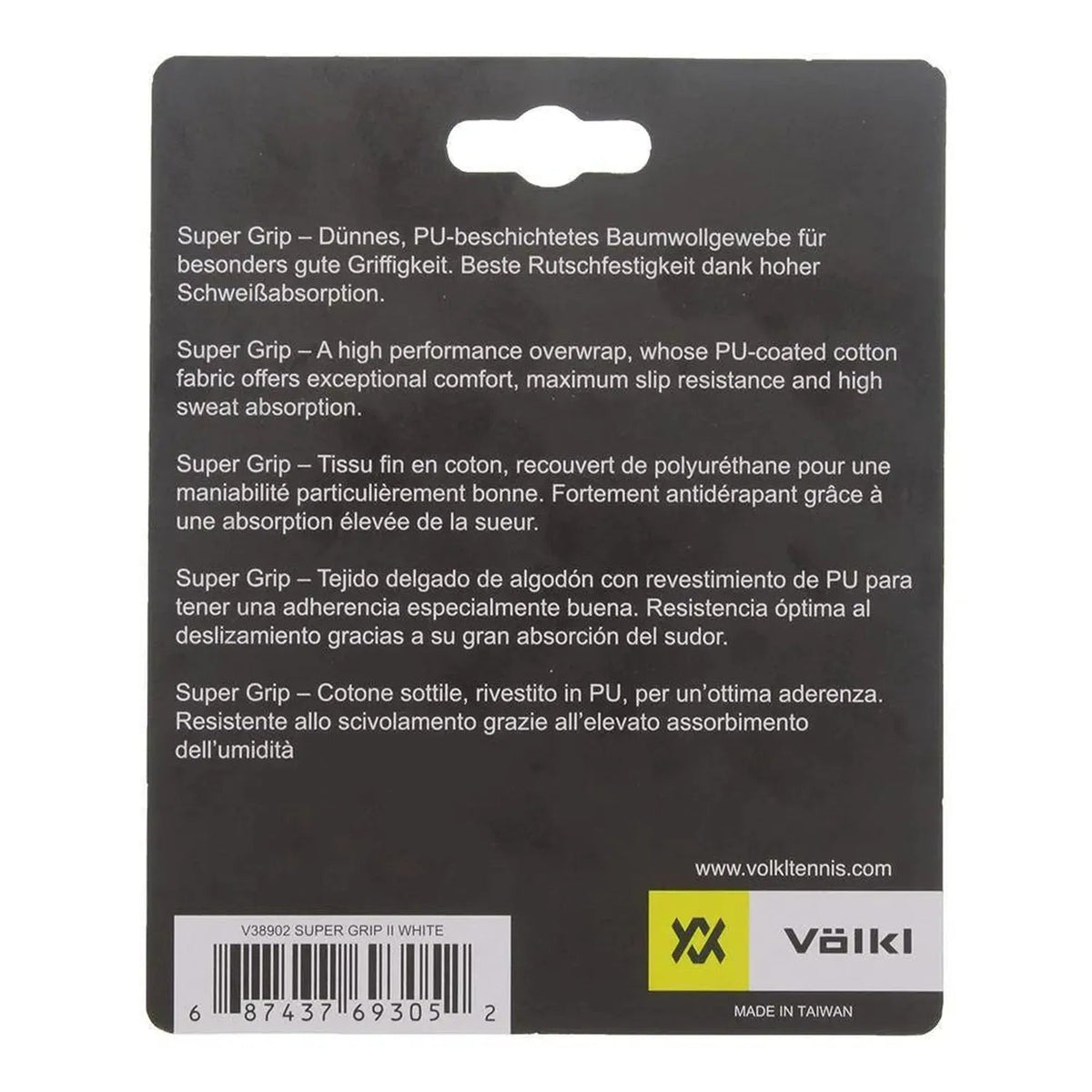 Super Grip II 3 Pack Tennis Overgrip White - Kings Dr
