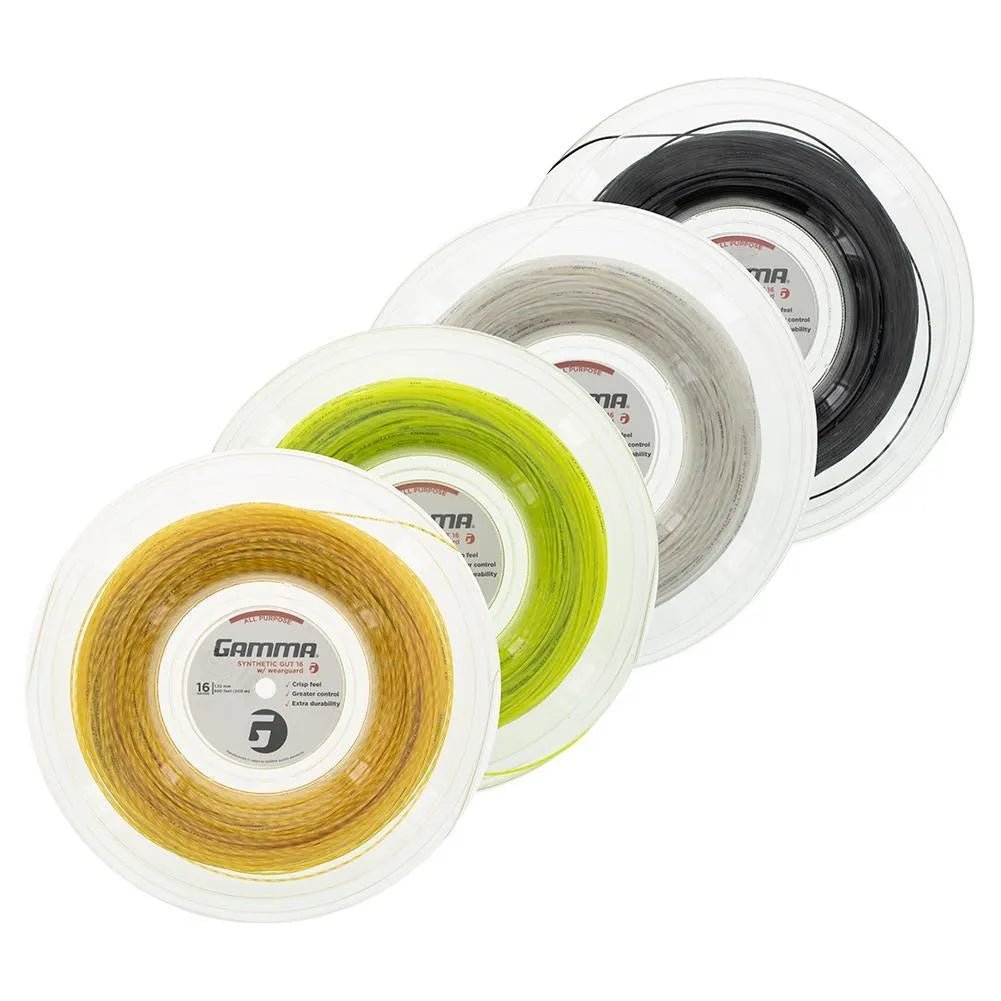 Synthetic Gut with Wearguard 16G Tennis String Reel - Kings Dr