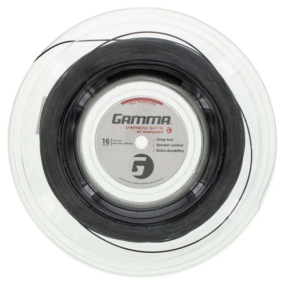 Synthetic Gut with Wearguard 16G Tennis String Reel - Kings Dr
