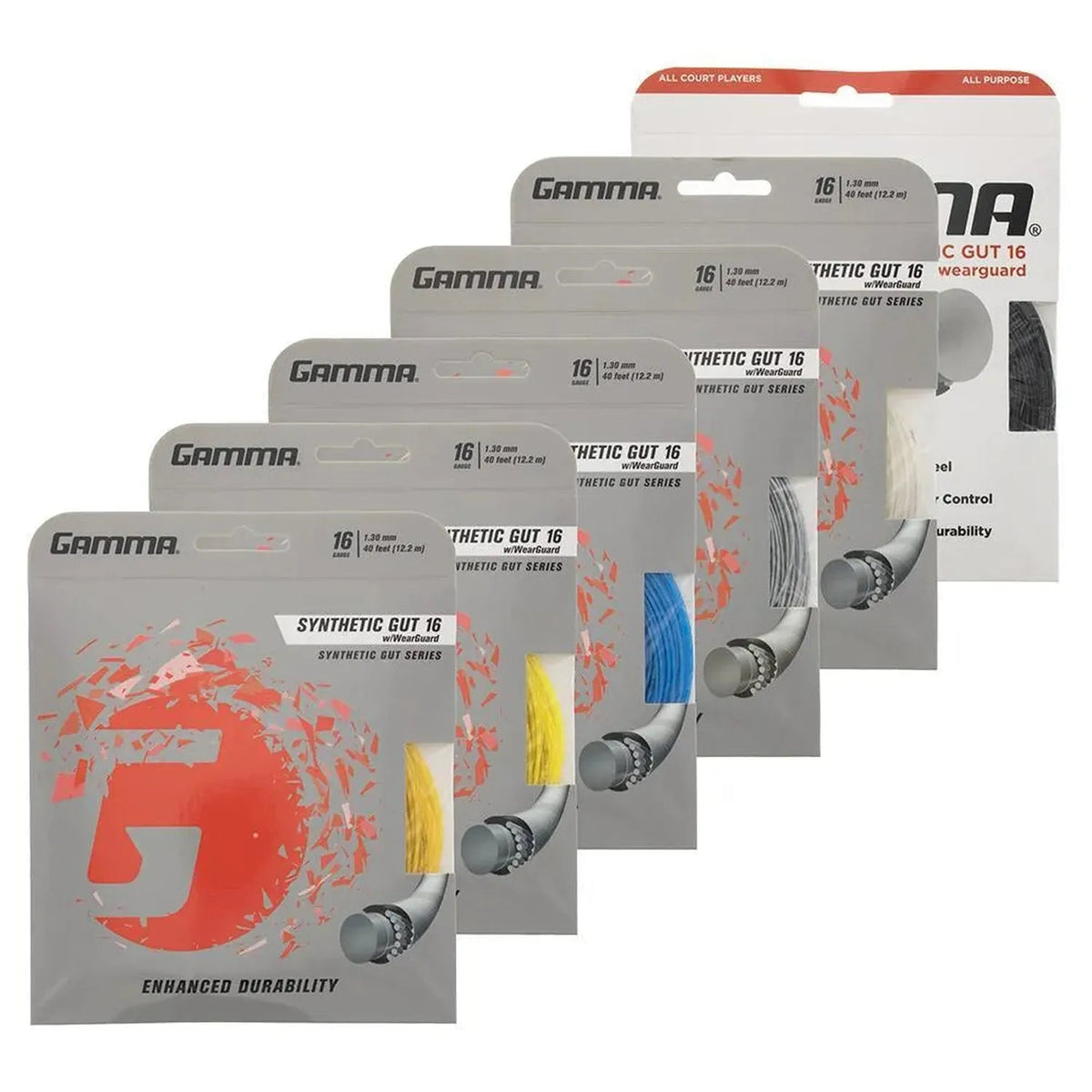Synthetic Gut with Wearguard 16G Tennis String - Kings Dr
