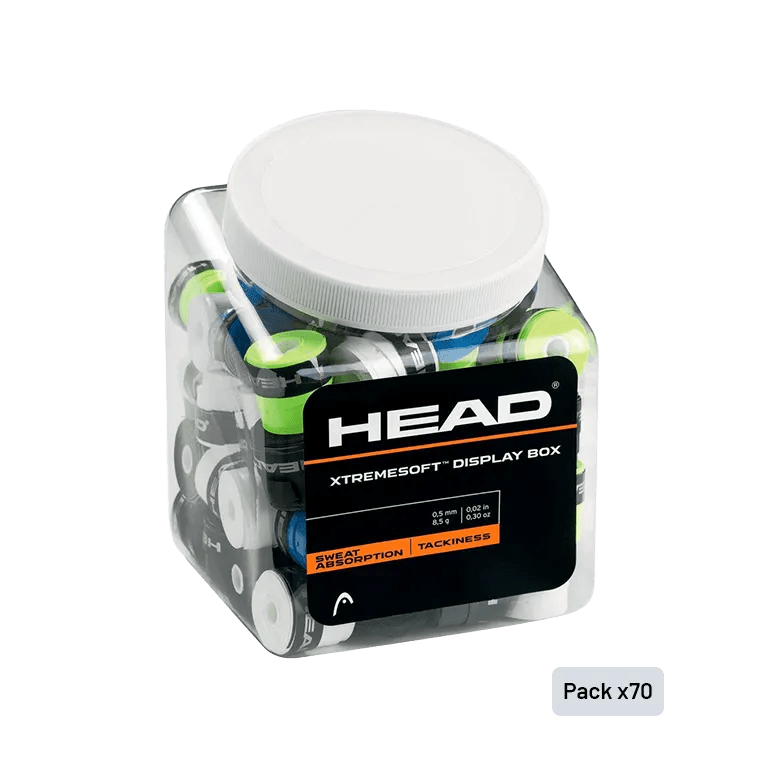 Tambor Overgrips HEAD XtremeSoft Display Multiccolor (x70) - Kings Dr