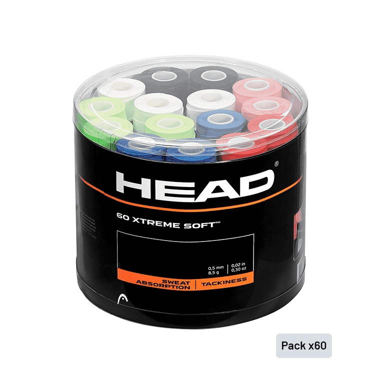 Tambor Overgrips HEAD XtremeSoft Multicolor (x60) - Kings Dr