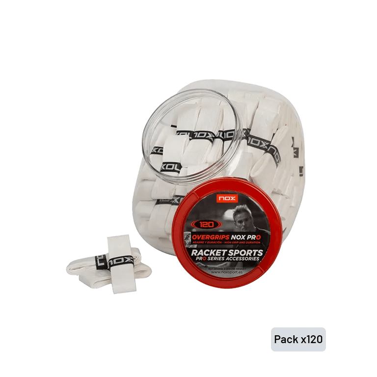 Tambor Overgrips NOX Pro Liso White (x120) - Kings Dr