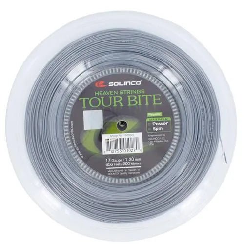 Tour Bite 17G 1.20MM Reel Tennis String Silver - Kings Dr