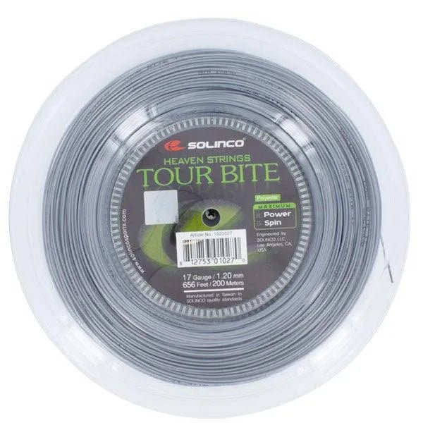 Tour Bite 17G 1.20MM Reel Tennis String Silver - Kings Dr