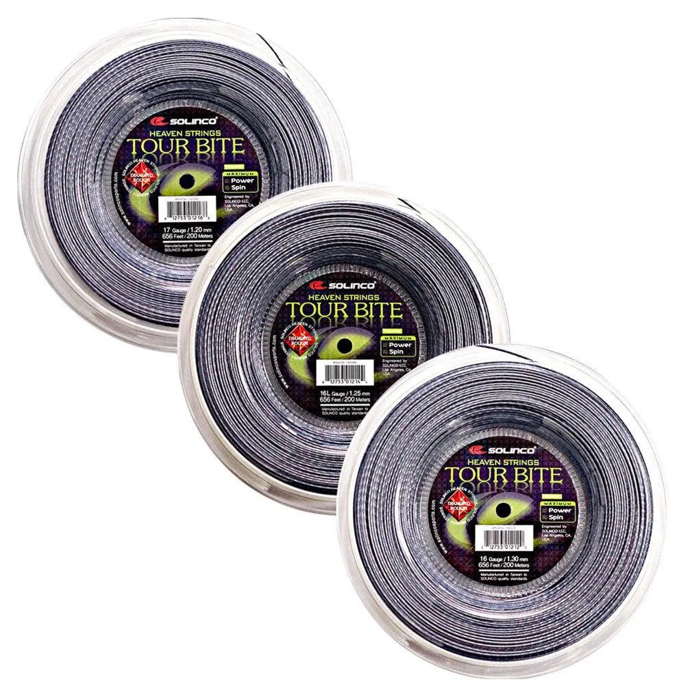 Tour Bite Diamond Rough Tennis String Reel Silver - Kings Dr