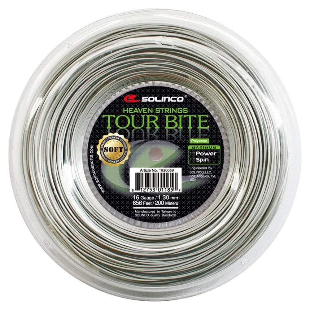 Tour Bite Soft Tennis String Reel Light Silver - Kings Dr