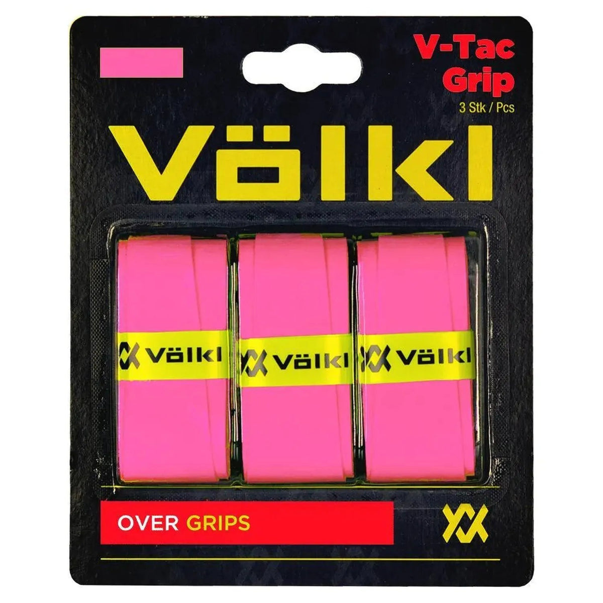 V-Dry Tennis Overgrip 3 Pack Pink - Kings Dr