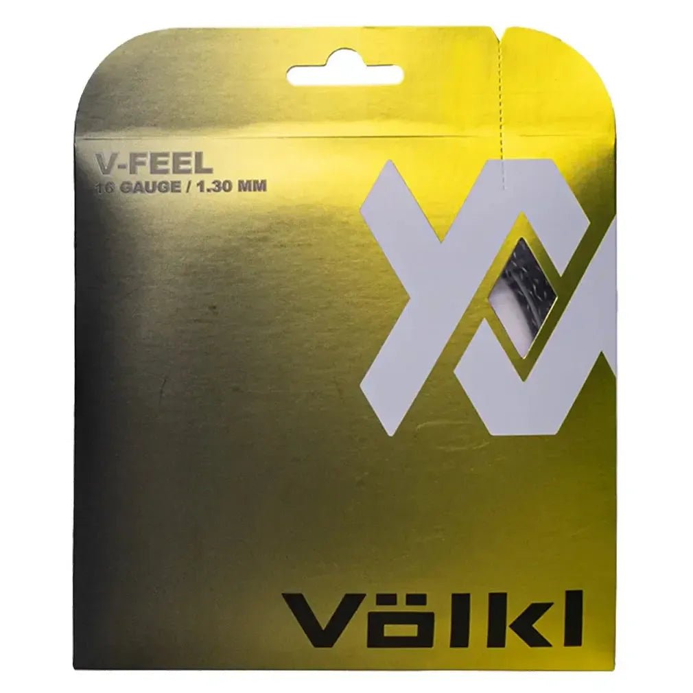 V-Feel Black Silver Spiral 16G Tennis String - Kings Dr