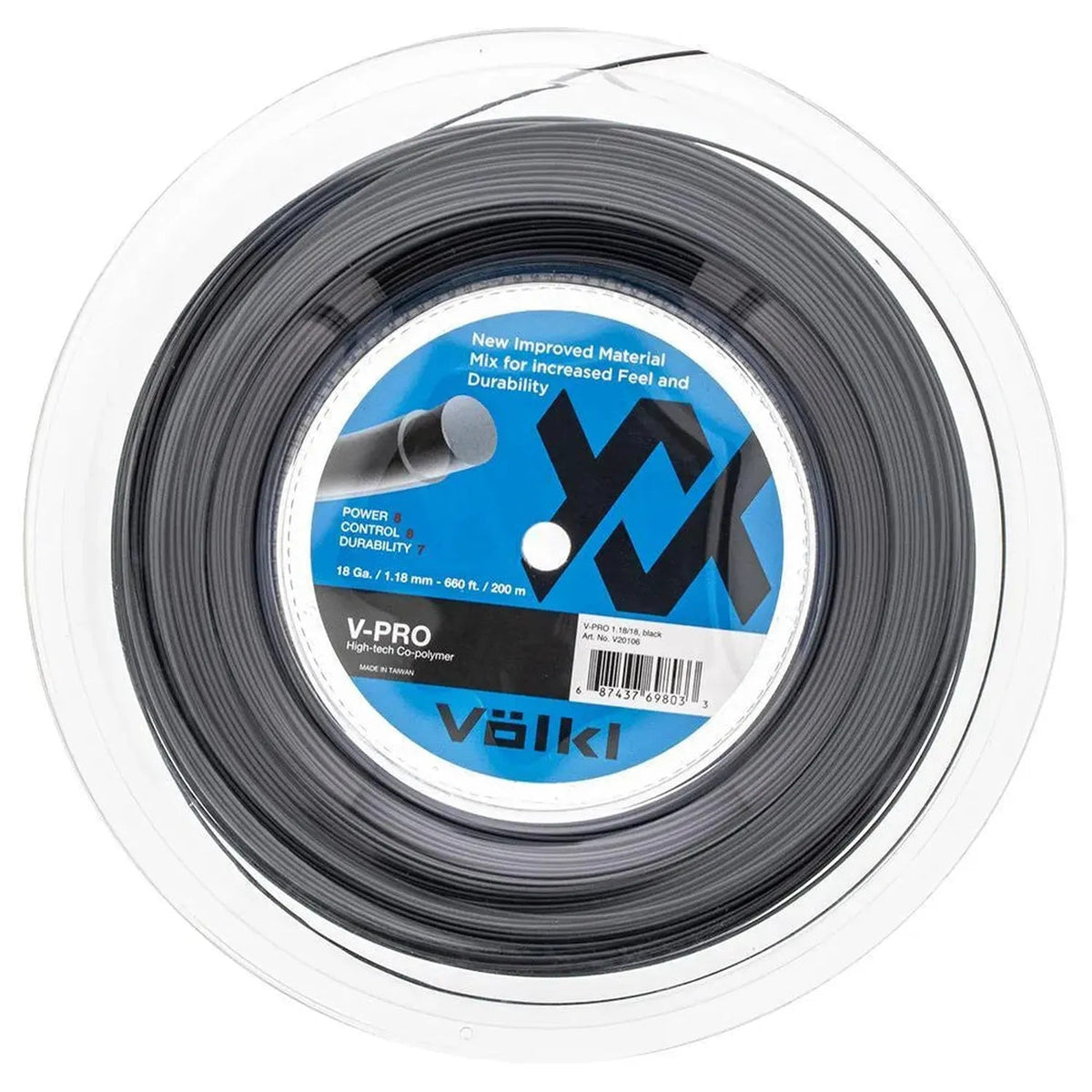 V-Pro Tennis String Reel Black - Kings Dr
