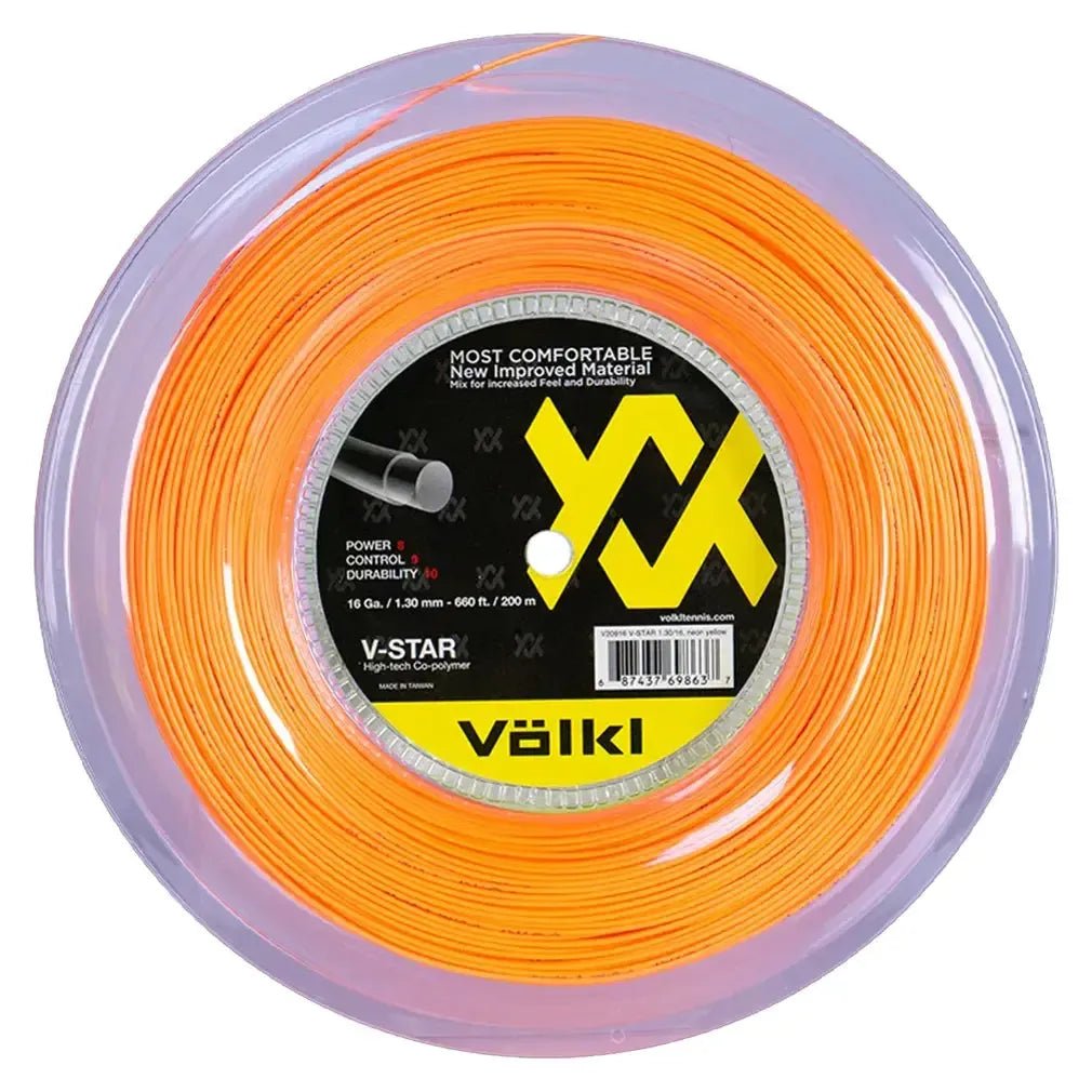 V Star Tennis String Reel Fluo Orange - Kings Dr