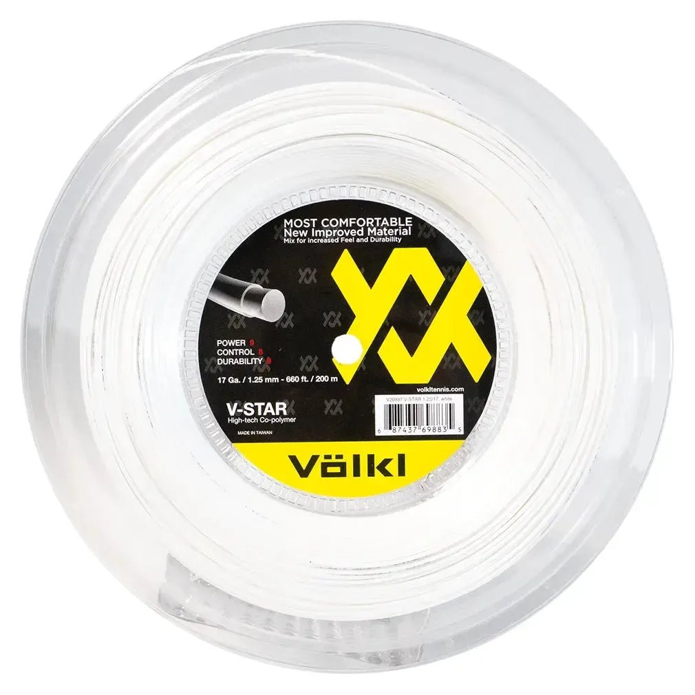 V-Star Tennis String Reel White - Kings Dr
