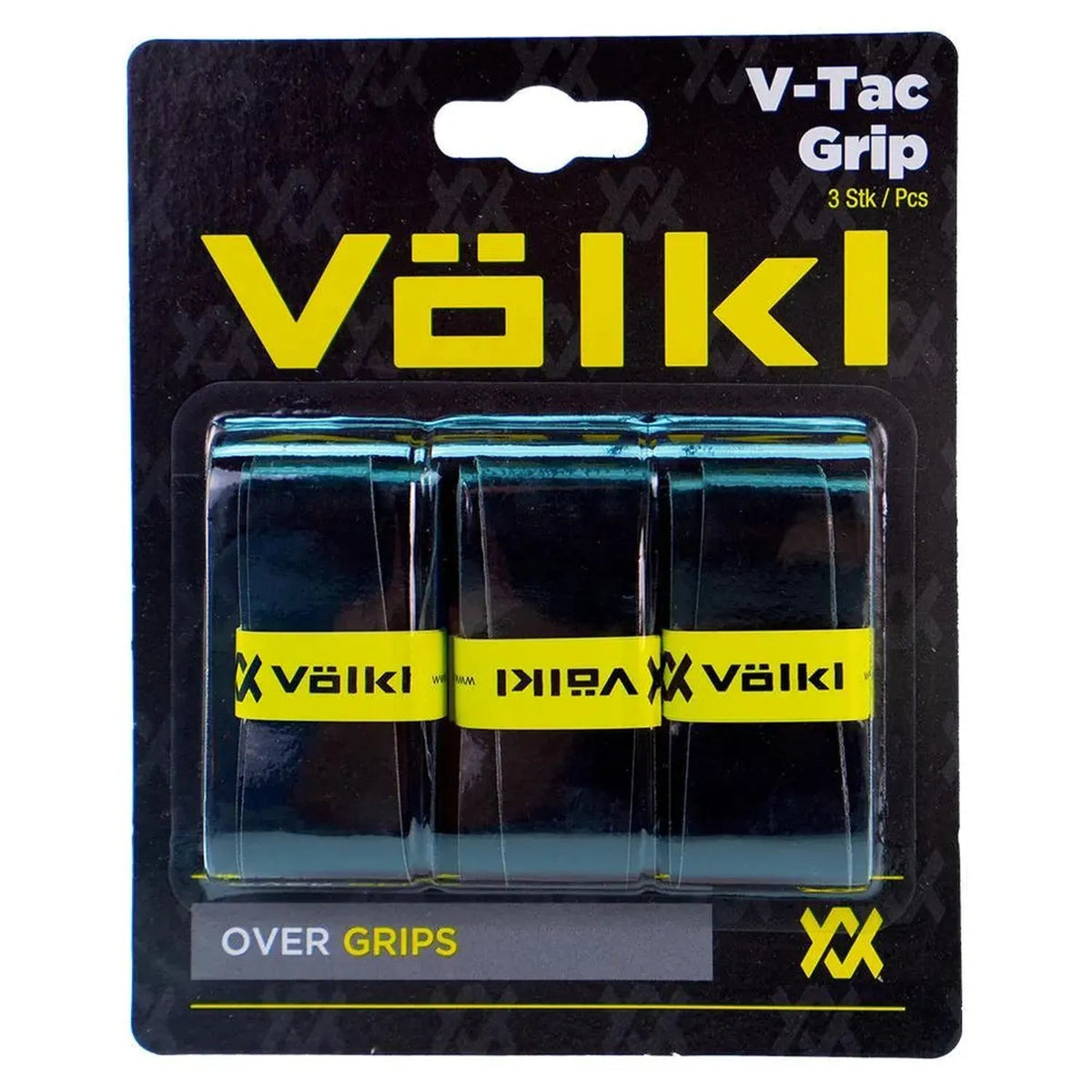 V-Tac 3 Pack Black Tennis Overgrip - Kings Dr